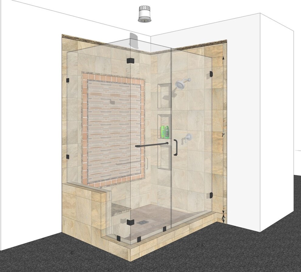 sketchup interior bathroom rendering services modeling california usa architectural