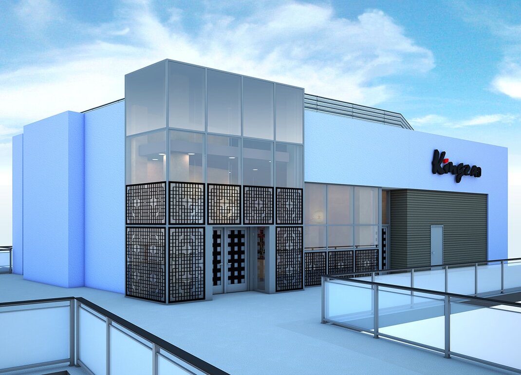 restaurant exterior design renderings sketchup modeling services