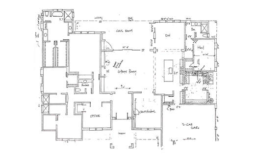 Hand sketch architecture floor plan drawing_01