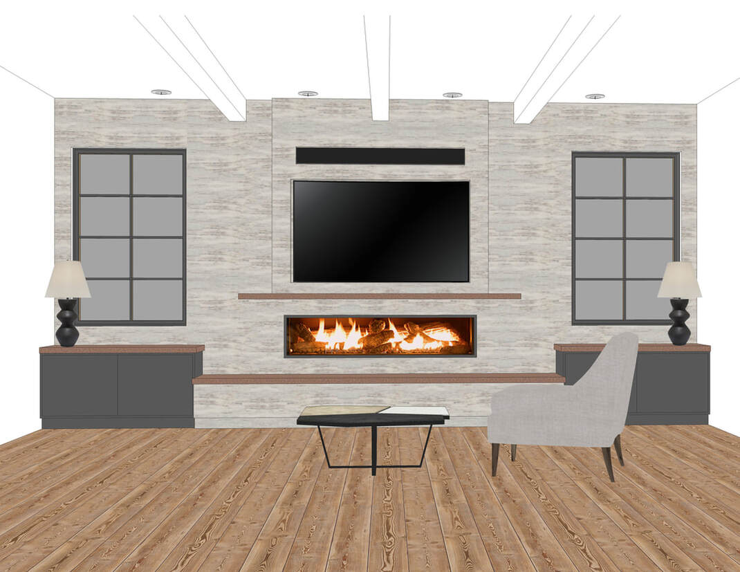 SketchUp modeling rendering architectural interior design services 3D cad modeling