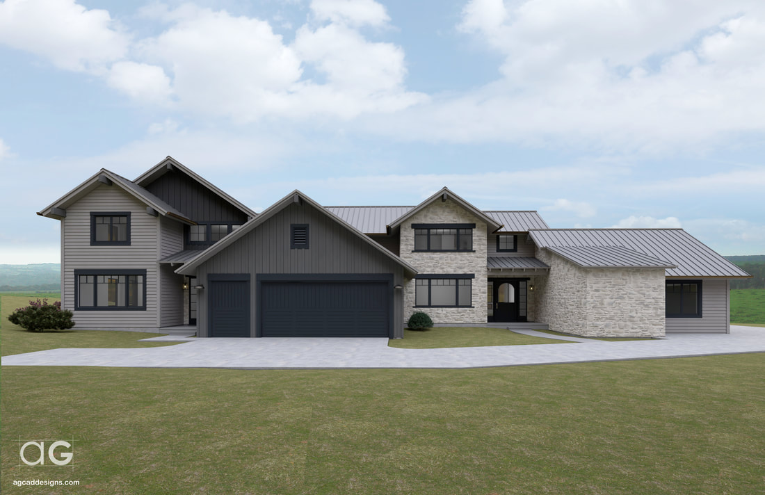 Vray SketchUp 3D Architectural Reisdential home Exterior visualization rendering illustration services studio Colorado