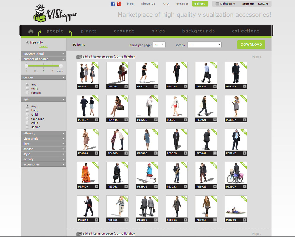 vis people free cut-outs