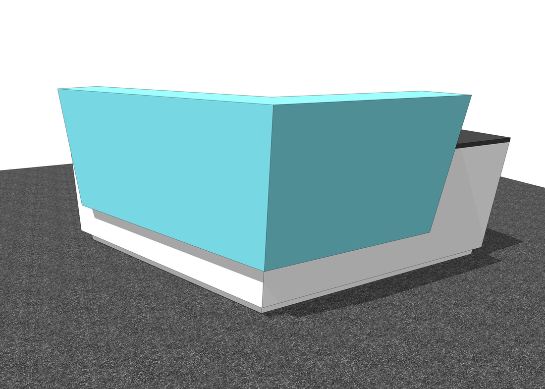 3d model Modern desk design concept!