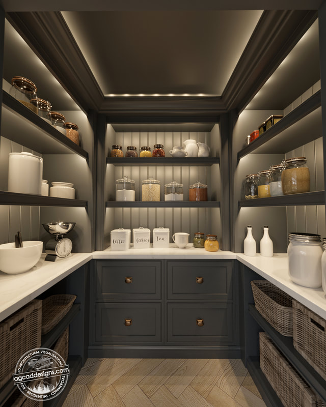 3D interior Kitchen rendering company Newport BeachCA