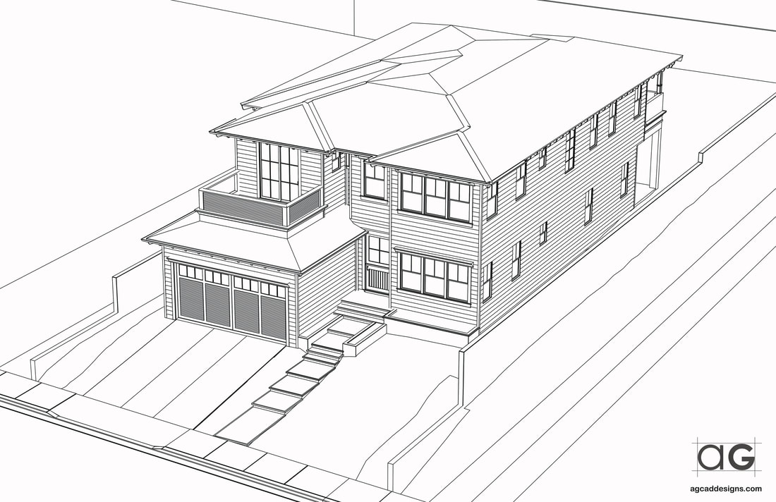 3D Model CAD architectural House Drafting service