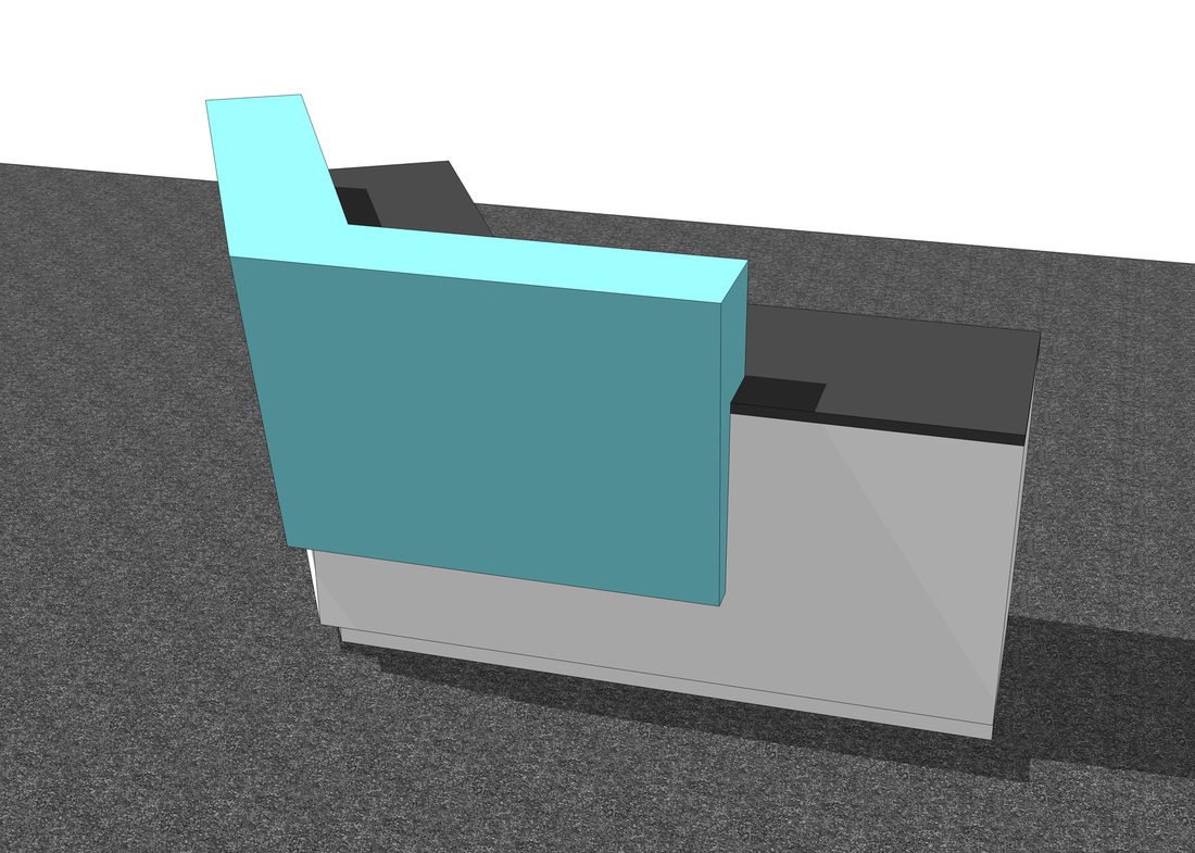 3d model Modern desk design concept!