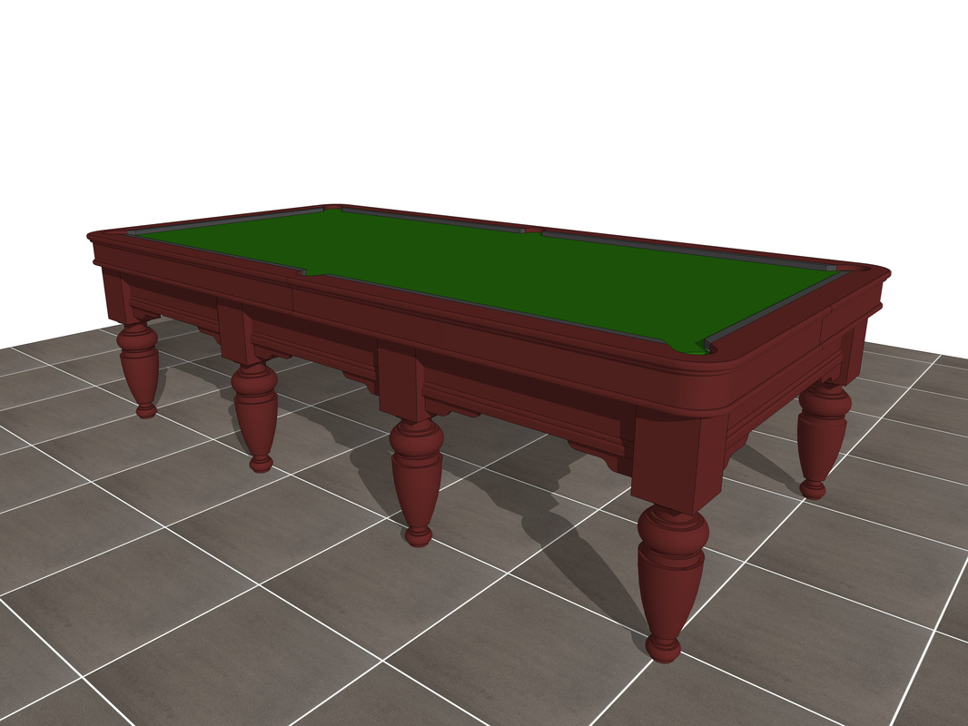 Custom_free 3D model_Pool Table design_download_#1