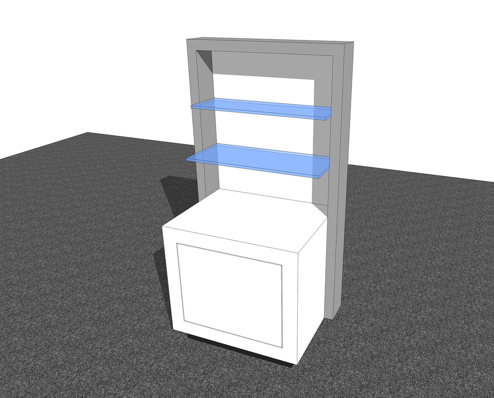 Exhibit & Retail workstation concept Free 3D SketchUp Model