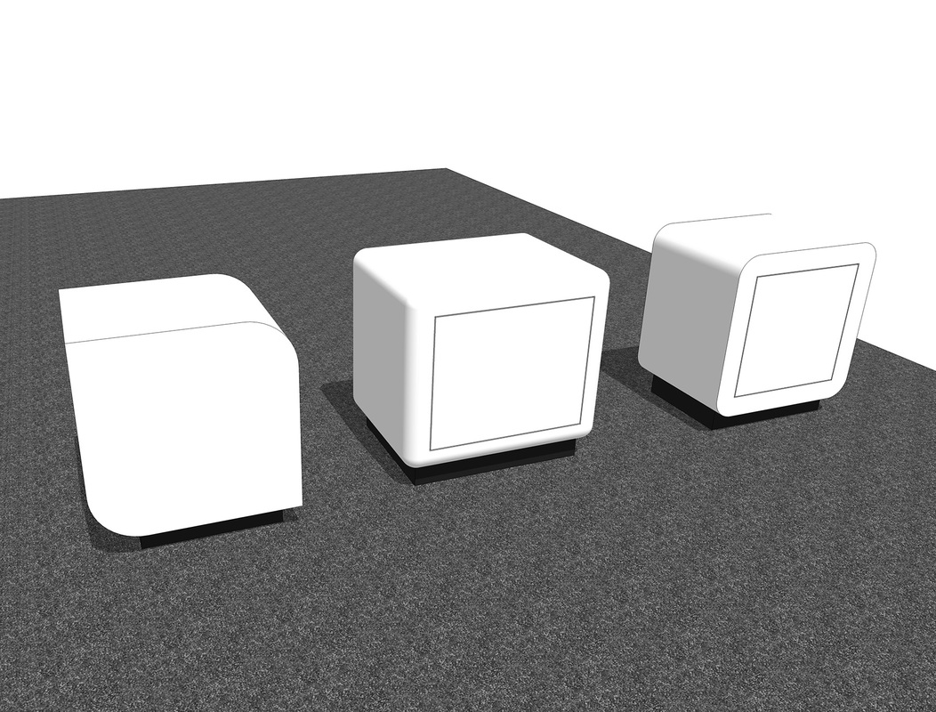 Exhibit & Retail cubic storage concept Free 3D SketchUp Model