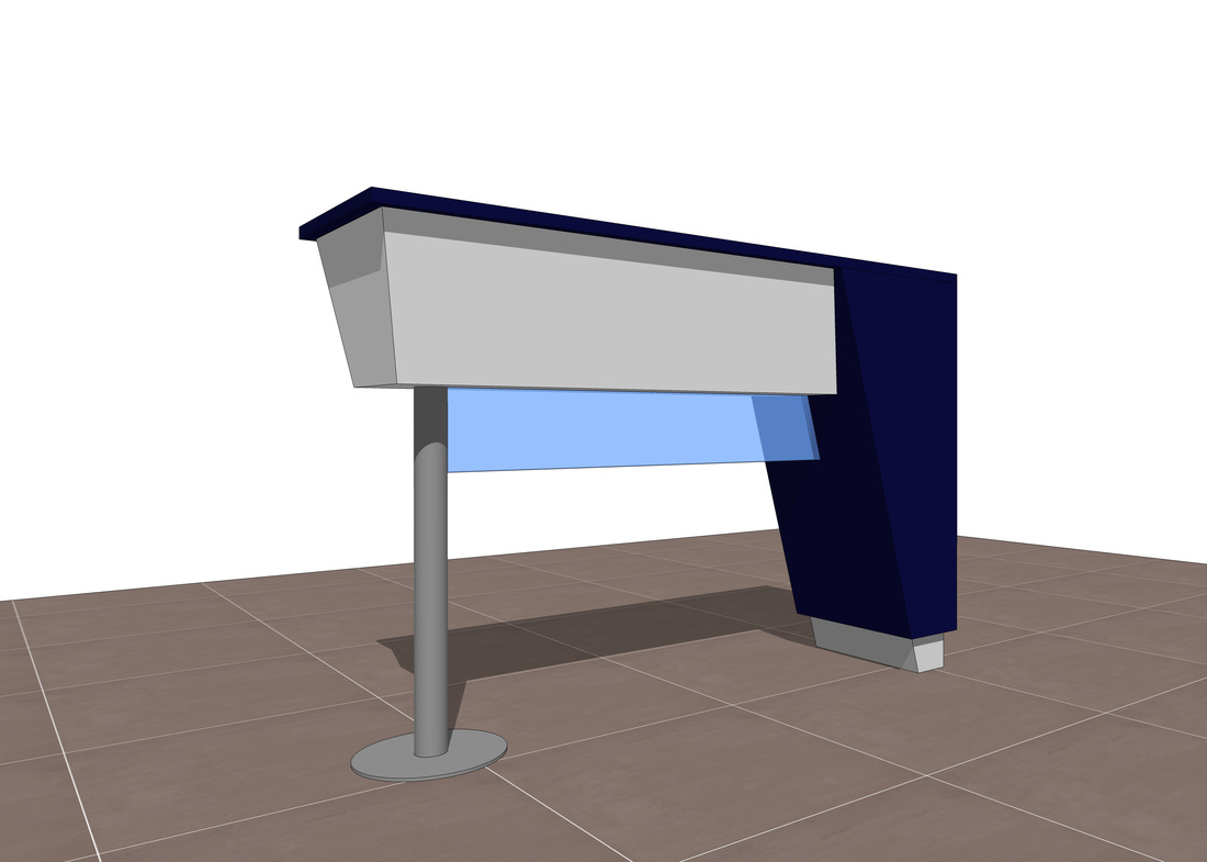 Exhibit & Retail workstation concept Free 3D SketchUp Model
