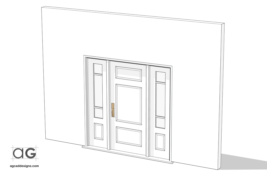 architectural Custom large Door shop drawing concept design service delaware