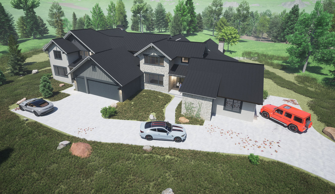 Architectural Duplex Residence visualization rendering duplex design As-builts CAD Drafting services Silverthorne Colorado