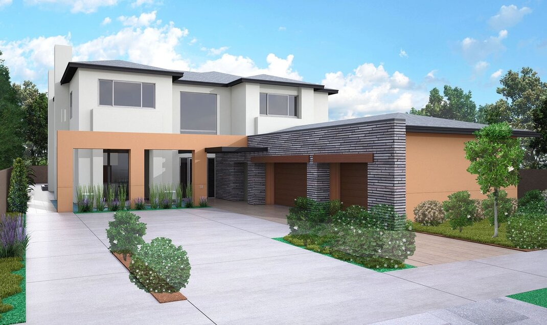 los angeles california 3d architectural exterior rendering services