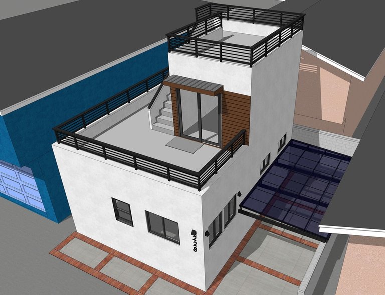 sketchup exterior rendering services modeling california usa architectural
