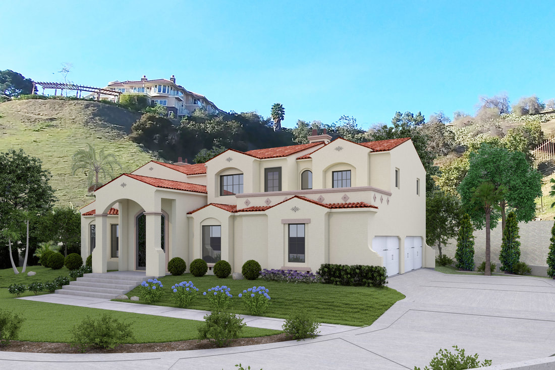 exterior 3D architectural high quality rendering services los Angeles california