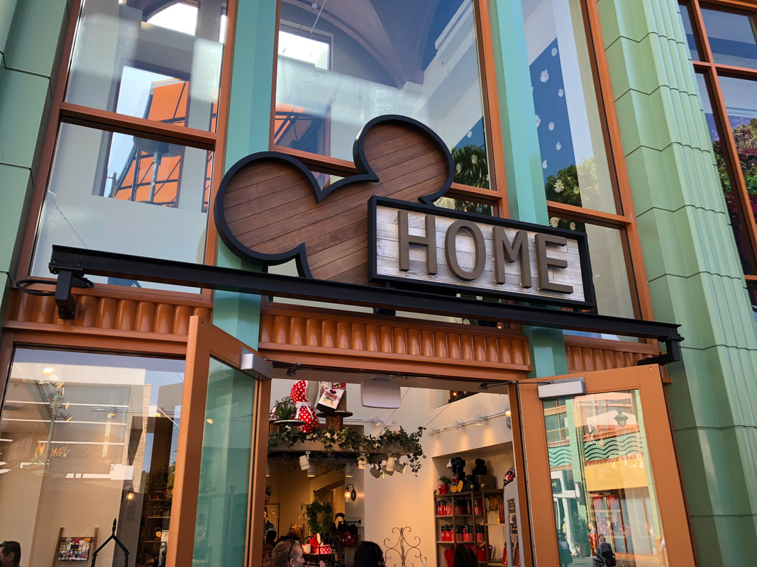Store Sign Architecture in downtown disney near Disneyland