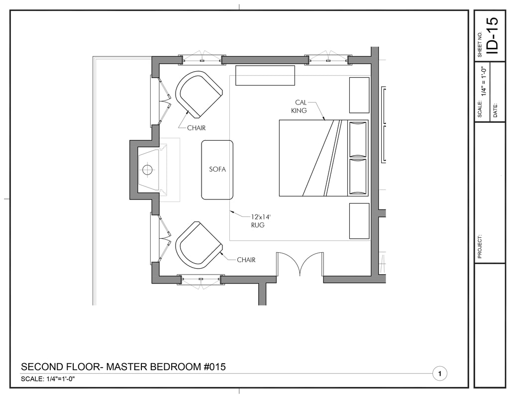 Interior Design Furniture Layout CAD Floor Plan Drawings USA