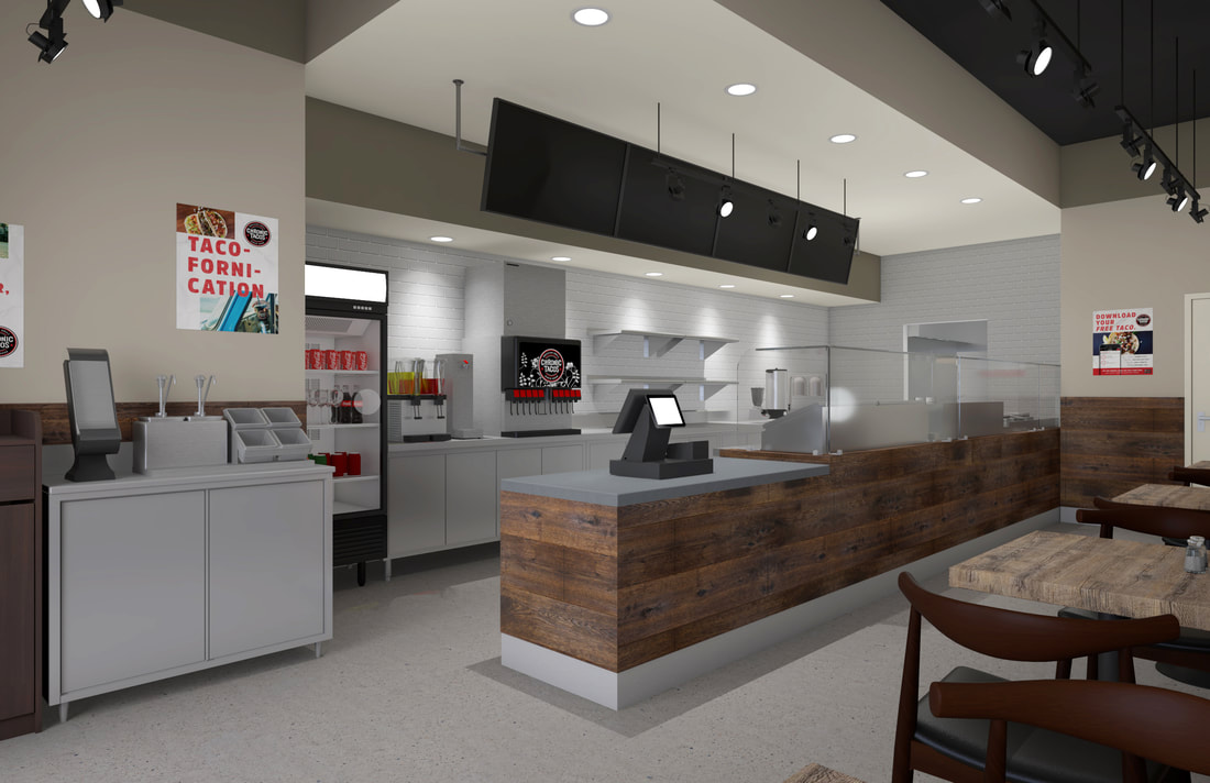 Interior Restaurant design services 3D architectural renderings photorealistic photography Colorado