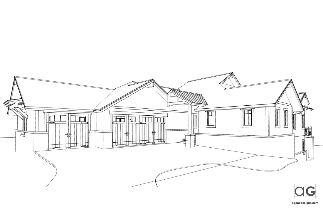 Luxury homes SketchUp render general contractor graphic service Utah
