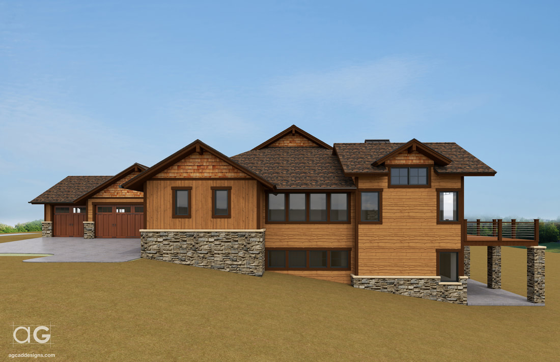 mountain home 3d architectural graphics renderings animation HOA service Colorado USA