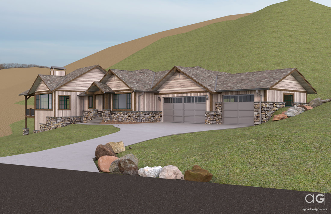 Mountain Home 3D architectural Rendering services Montana