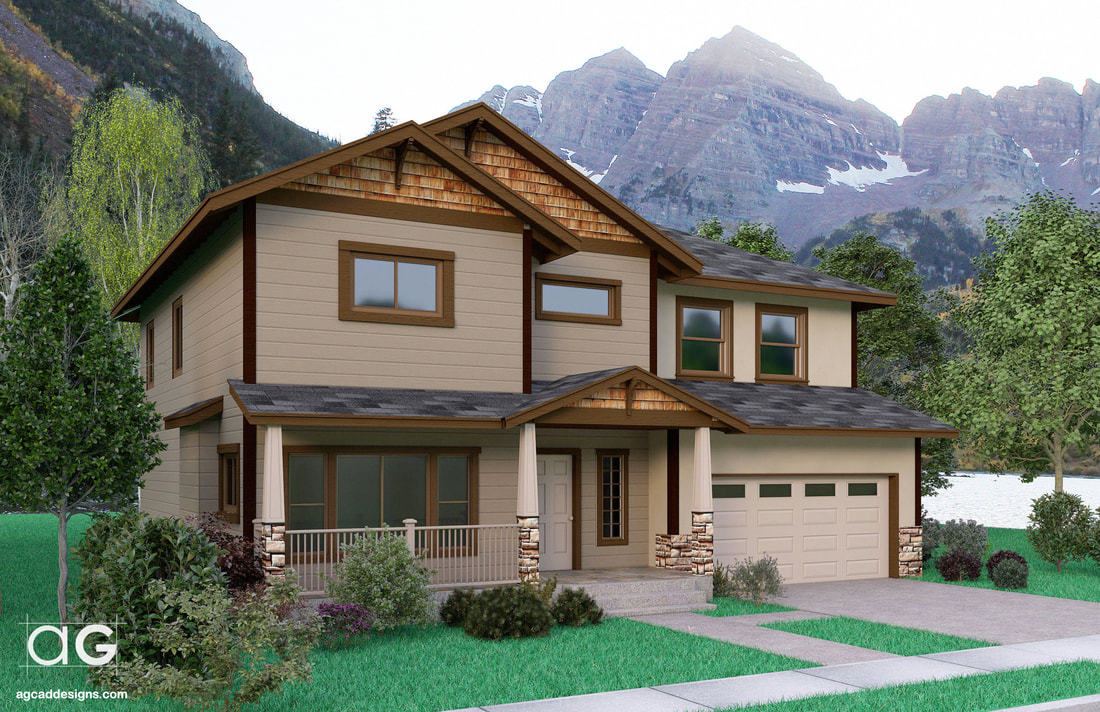 Dream Mountain Home concept design rendering illustration architecture service