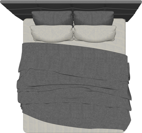 california_king bed_interior design_furniture_top View_architecture cutout_freebies