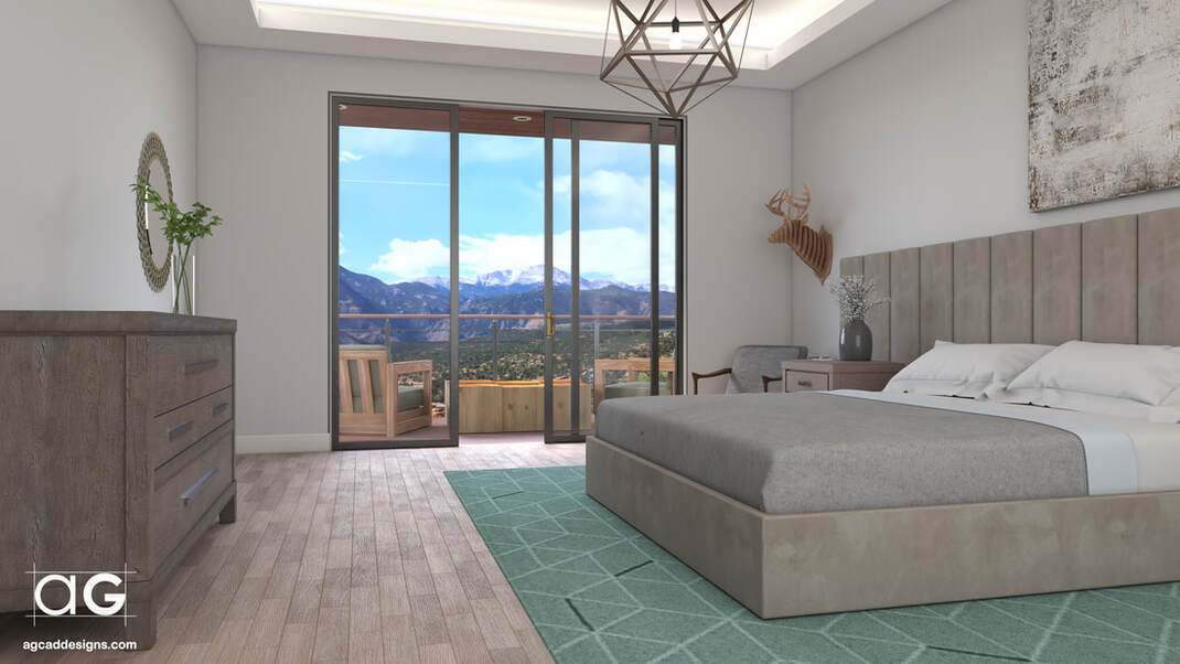 Custom Interior Home graphic design bedroom construction planning service Aspen Colorado