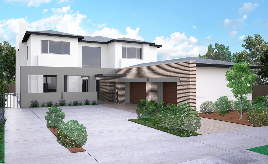 california 3d architectural exterior rendering services