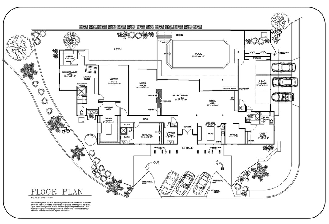 real estate 2D floor plan drawing architectural drafting service