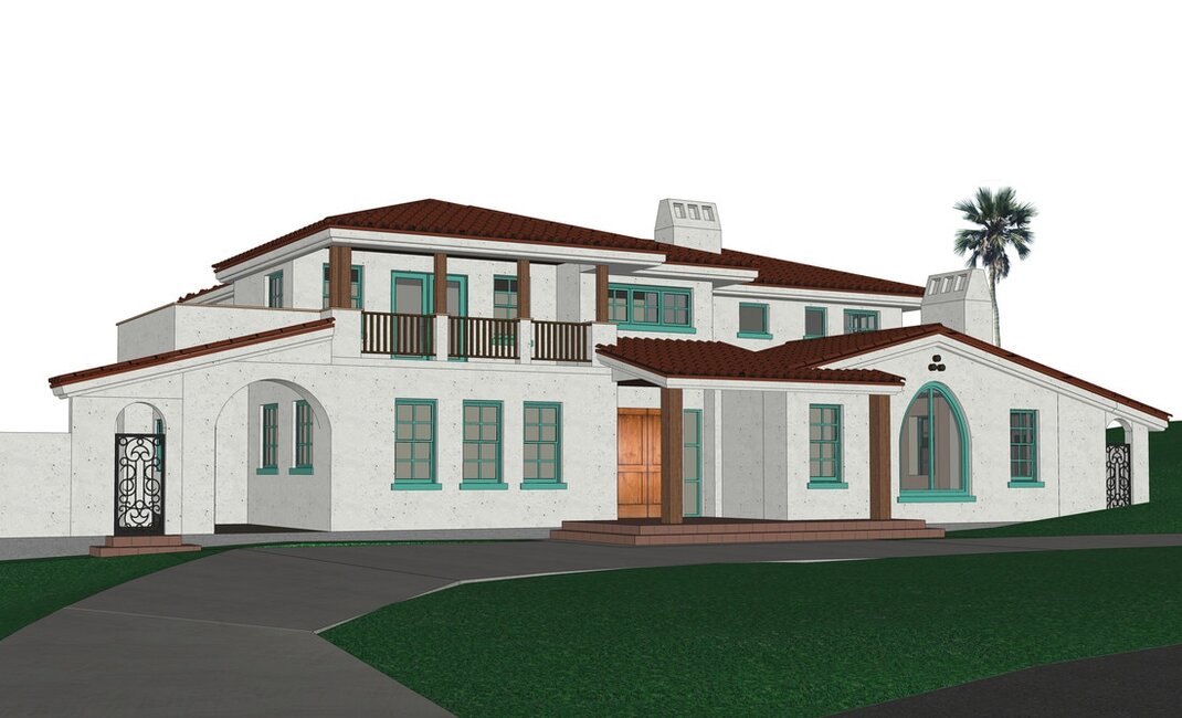 exterior home sketchup modeling