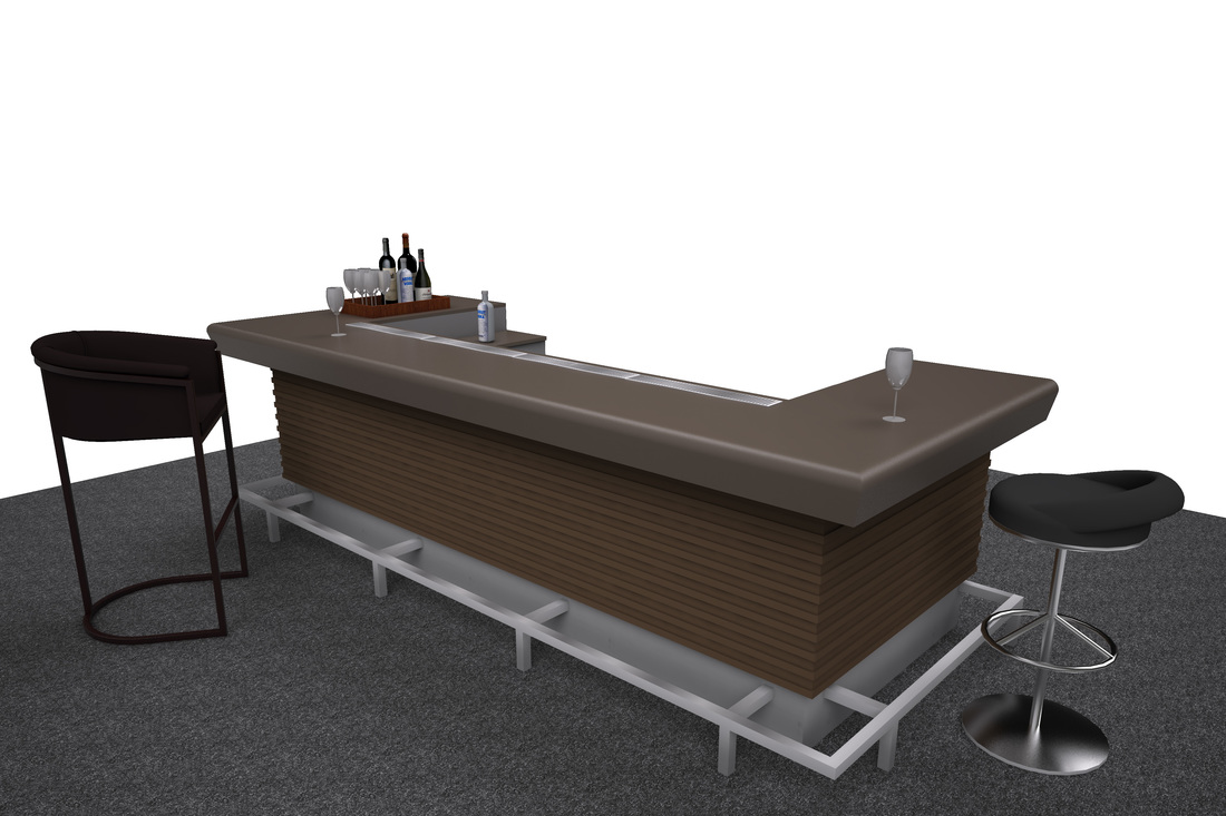 Resturant Bar Typical Standard Height Dimensions_spec_Interior design_commercial_height_width_depth_architectural reference_#03