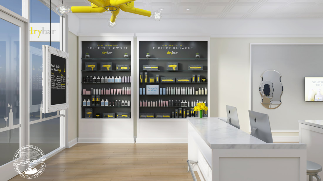  interior new Retail store space drybar hair care blowout