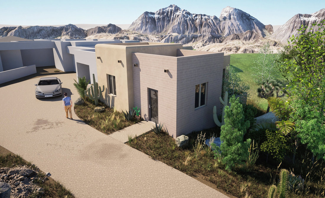 Southern Arizona Tucson 3D architectural rendering desert home services